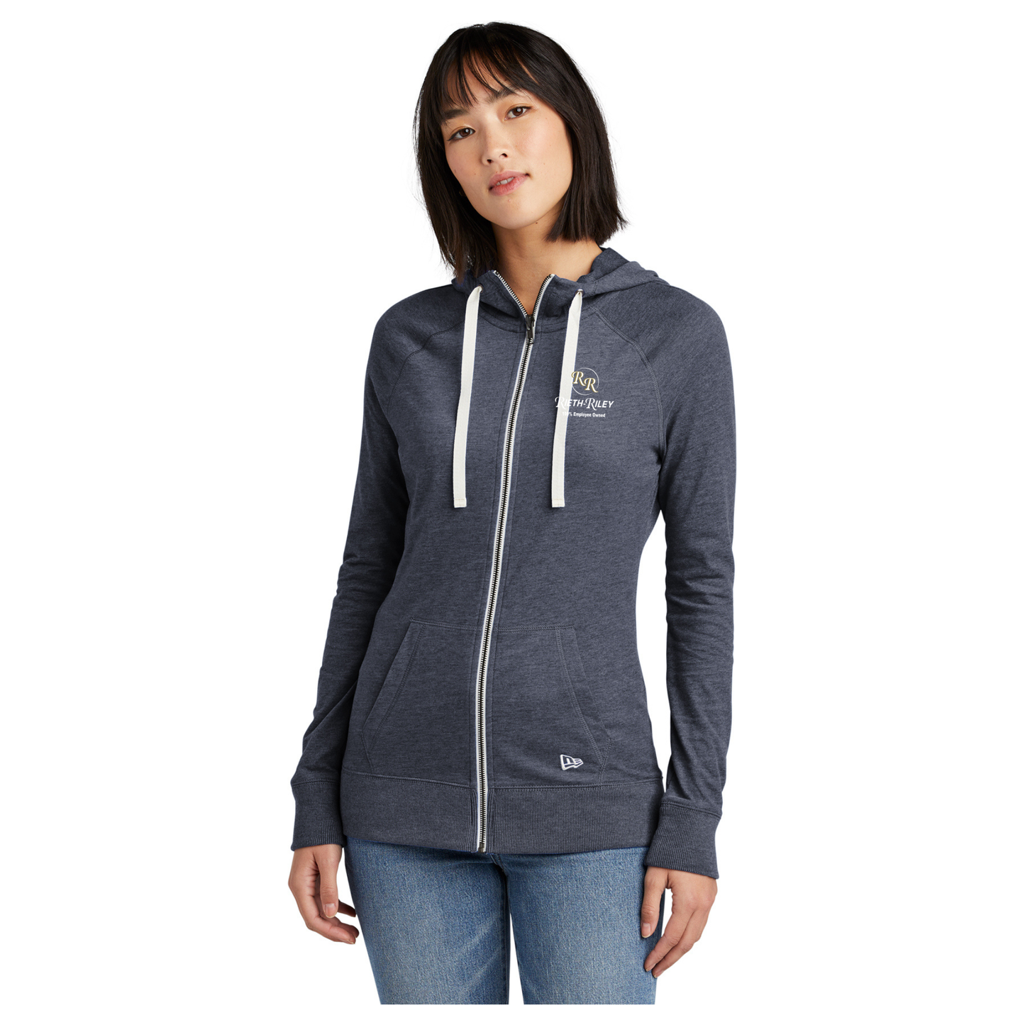 New Era® Ladies Sueded Cotton Blend Full-Zip Hoodie - LNEA122