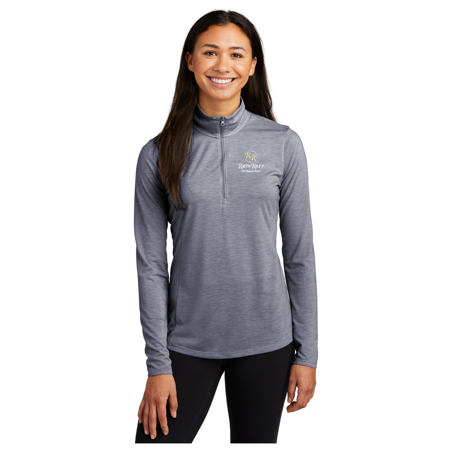 Sport-Tek ® Ladies PosiCharge ® Tri-Blend Wicking 1/4-Zip Pullover - LST407