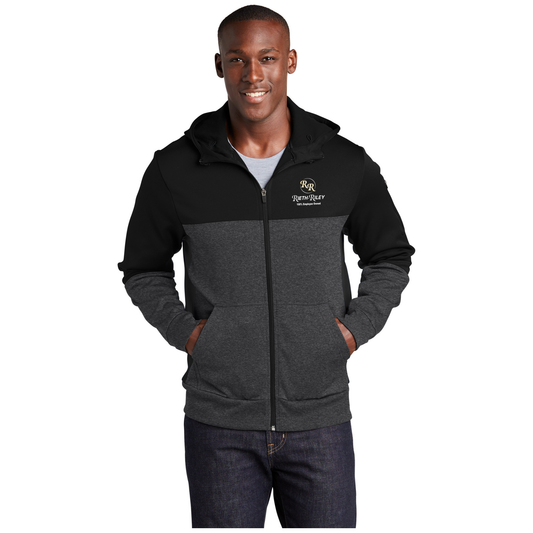 Sport-Tek® Tech Fleece Colorblock Full-Zip Hooded Jacket - ST245