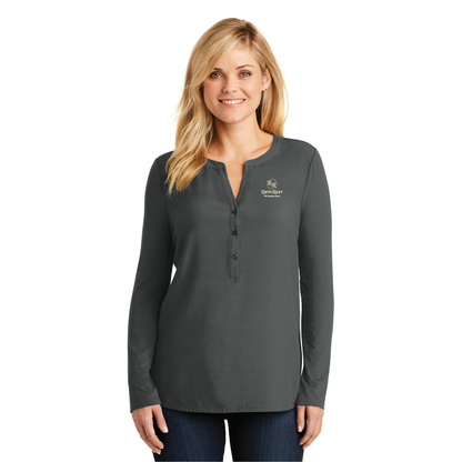 LK5432  Port Authority® Ladies Concept Henley Tunic