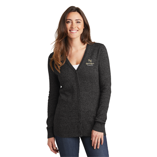 LSW415  Port Authority ® Ladies Marled Cardigan Sweater
